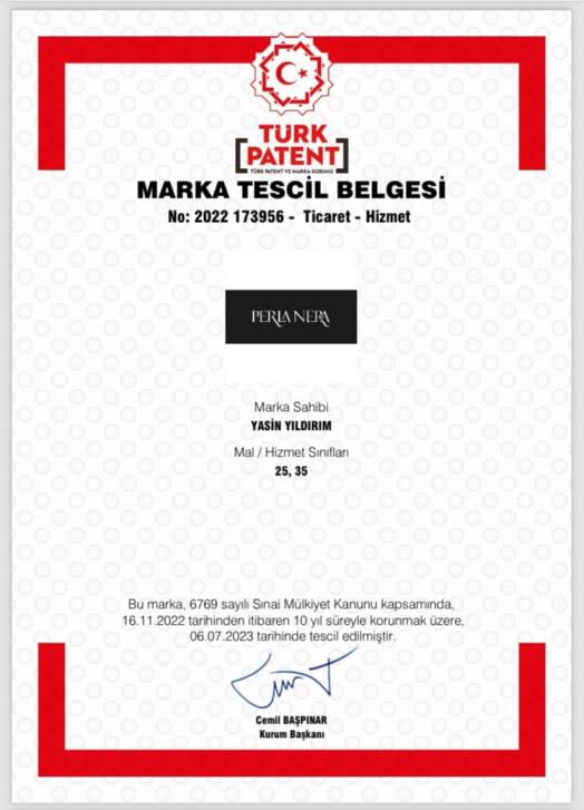 Marka Tescil Belgesi